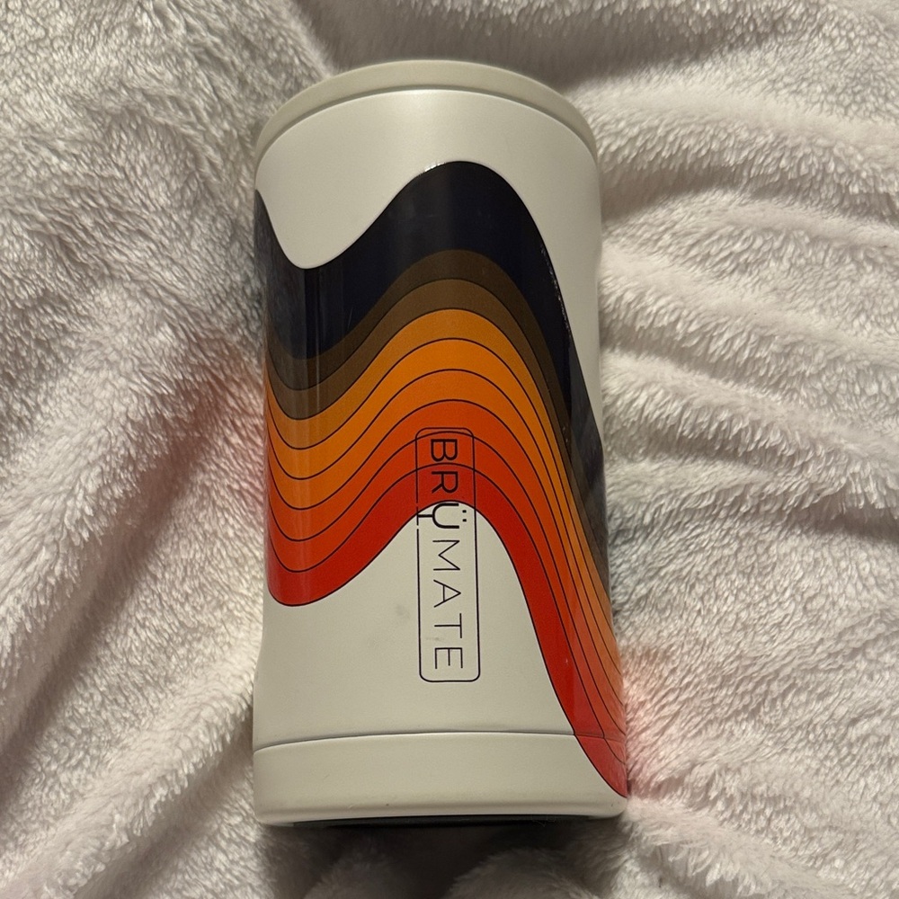 BrüMate Insulated Can Cooler - White and Multicolor